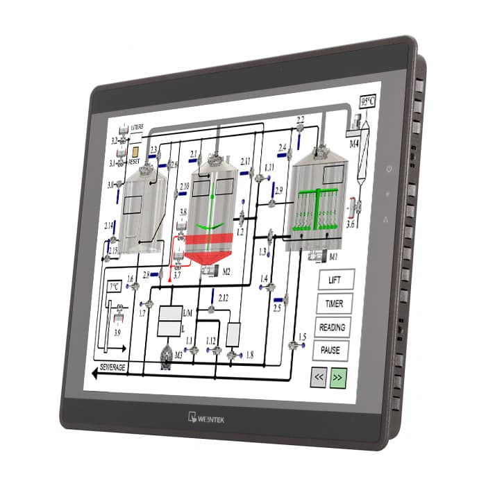 brewery semiautomatic control system weintek display - SACS | Semi-automatic control system for breweries