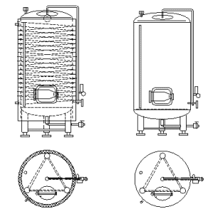 maturation beer tank vertical 01 - Cold block – equipment for the cold process of the beer production