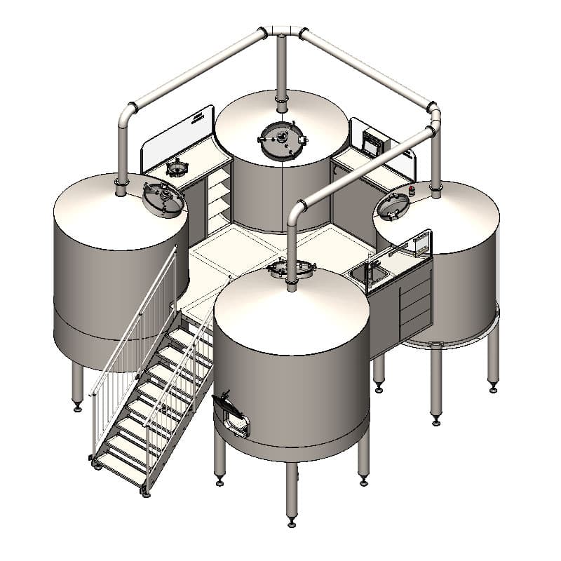 BREWORX QUADRANT BREWHOUSE 01 - Breweries - microbreweries - fully equipped systems for the beer production