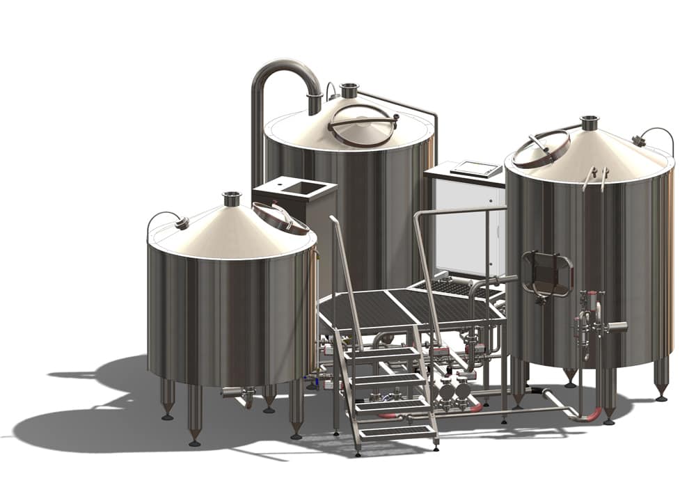 brewhouse breworx tritank rendering 1000x700 2 - Breweries - microbreweries - fully equipped systems for the beer production