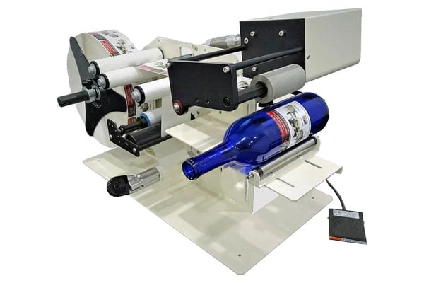 Bottle labelling and print-on machines